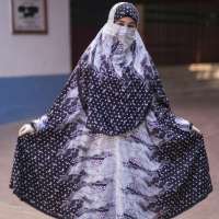 Elegant Palazzo long Khimar Set Product Code: 1655